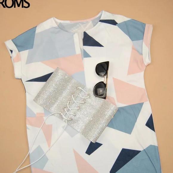 Restocked! Multi color midi length work dress - Picture 2 of 6